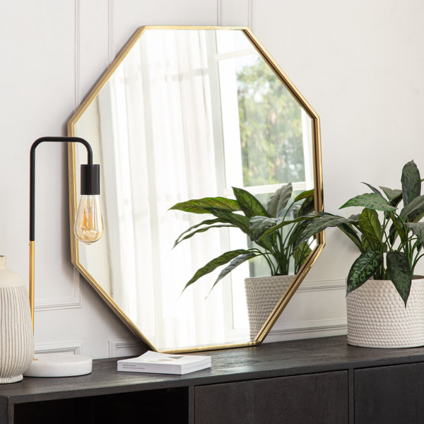 Willa Arlo Interiors Minchinhampton Octagon Metal Framed Wall Mounted